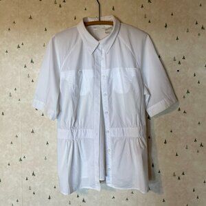 Worthington Stretch Women's Business Casual White Button Up Collared